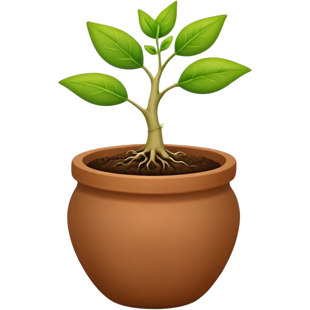 Sprouting seed in a pot emoji