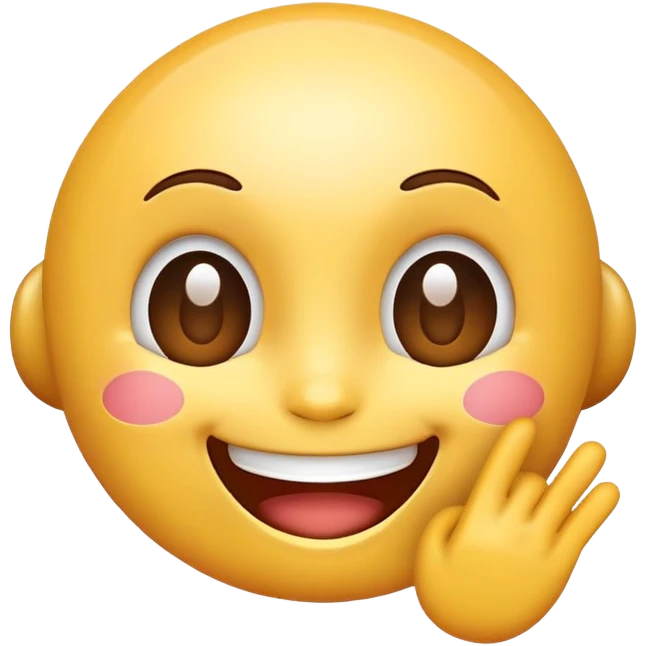 Generate a emoji of Easy AI Chat with fun emotion  emoji