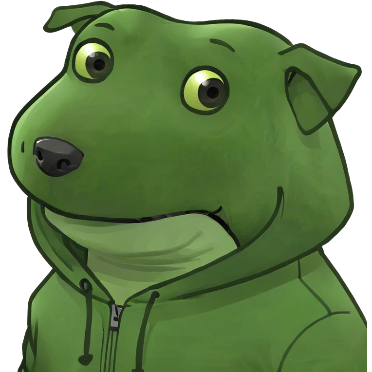 Dog wearing hoodie  emoji