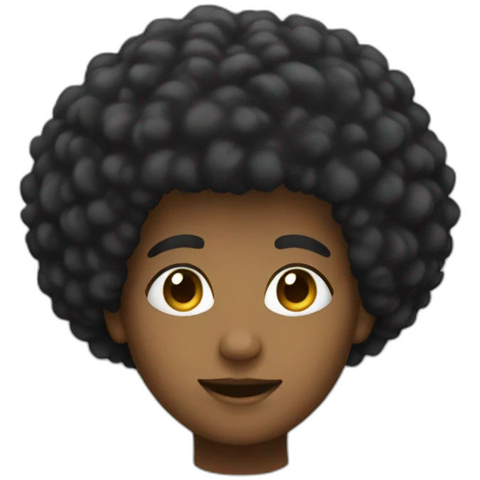 afro emoji