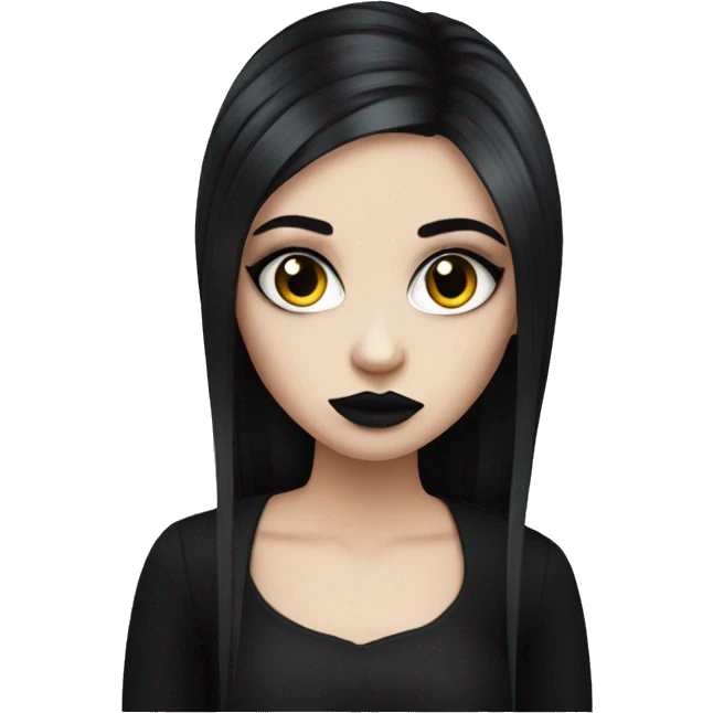 Goth girl with eyeliner  emoji