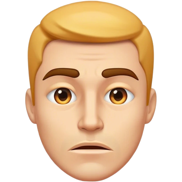 Overly Masculine Face with Sharp and developed Jawline emoji