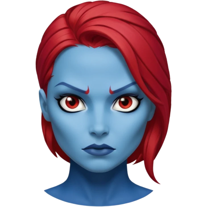 x-men mystique red hair emoji