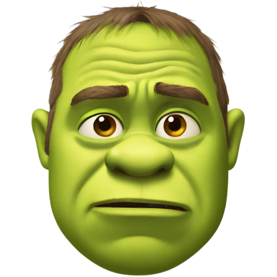 Shrek crying emoji