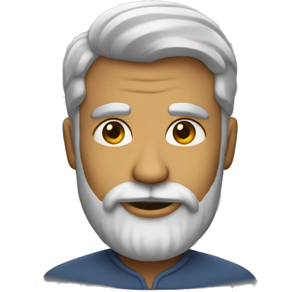 Un honbre con barba emoji