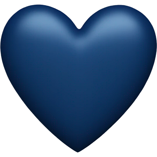 Navy blue heart emoji