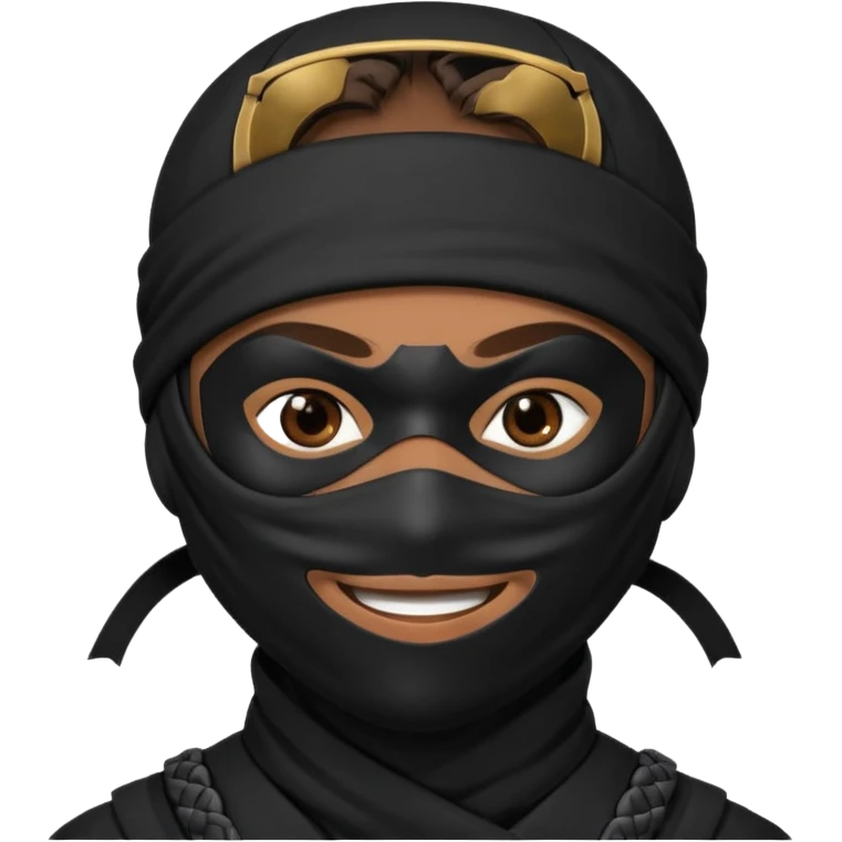Ninja con ojos de enamorado  emoji