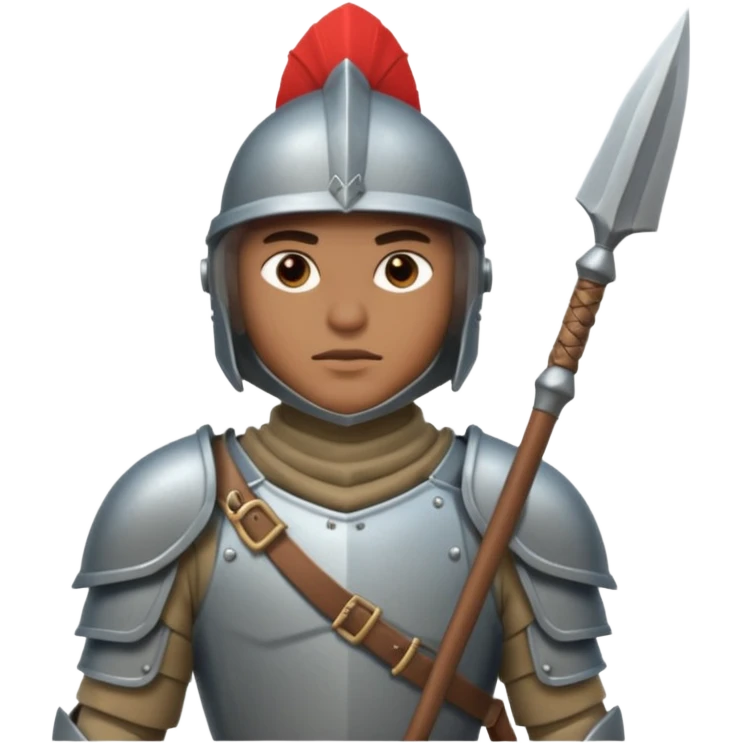 Guard – Armored soldier with spear or halberd emoji
