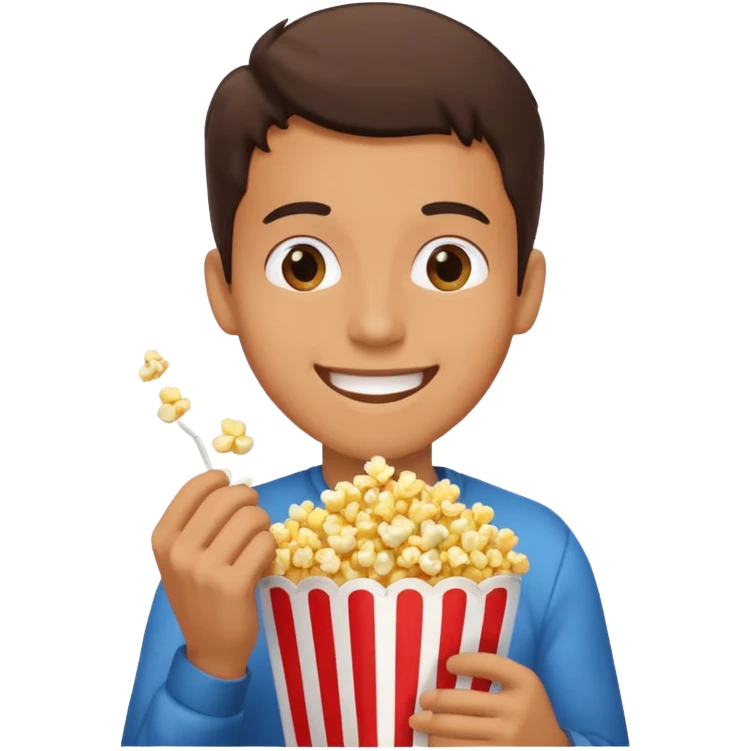 cucumber eating popcorn emoji