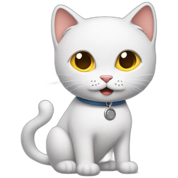 Um gato dirigindo uma ambulância  emoji