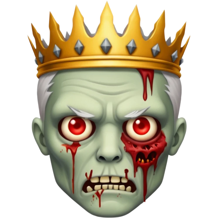 zombie king face emoji