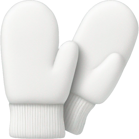 White mittens  emoji