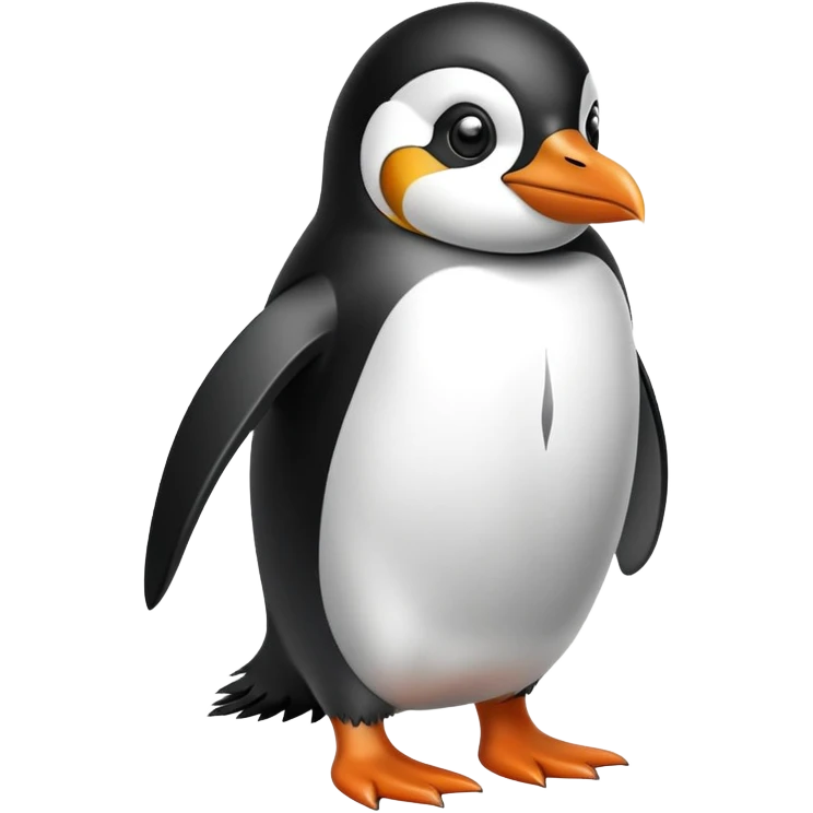 Penguin with knee pain emoji