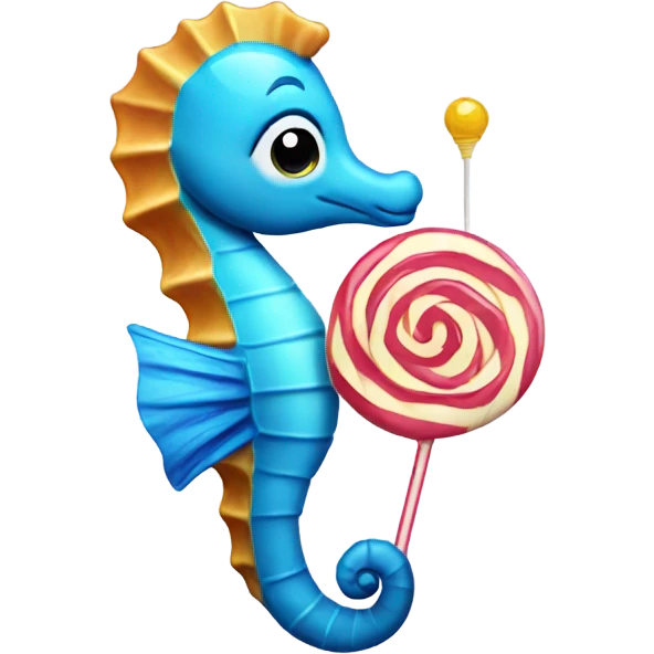 seahorse with lollipop  emoji