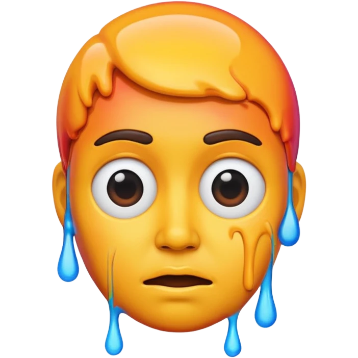 Melting Memoji emoji