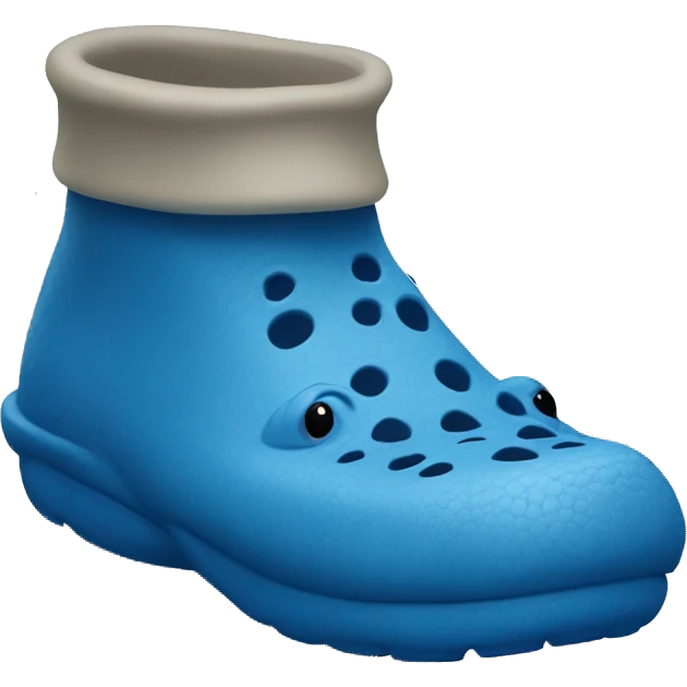 Blue crocs emoji