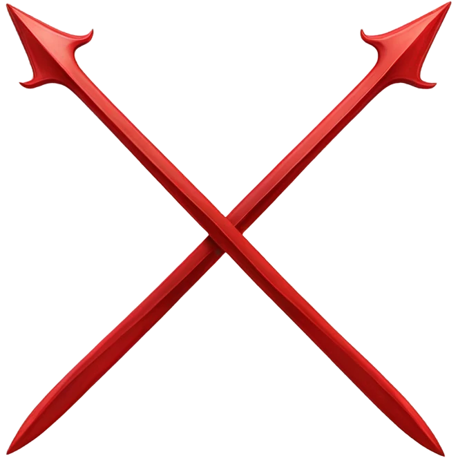 Red Trident emoji