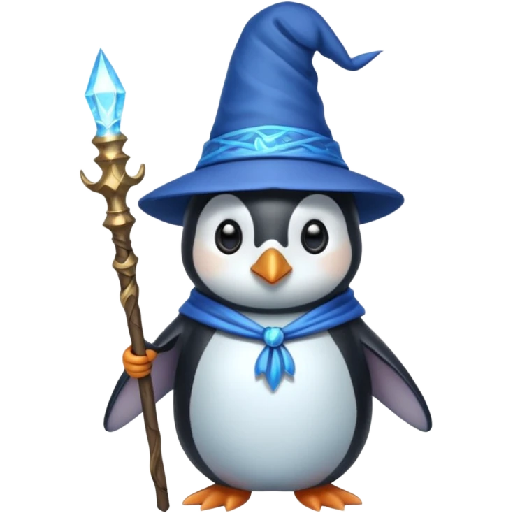 Penguin Wizard emoji