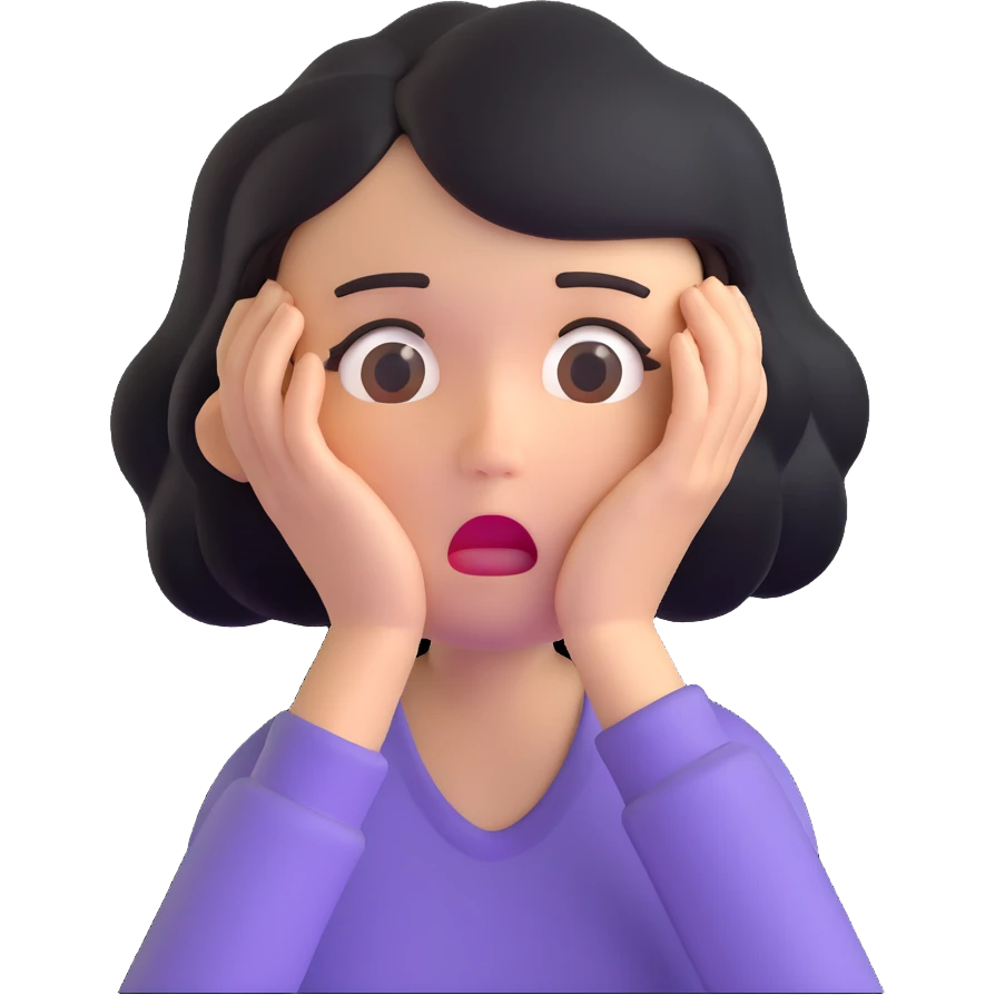 a woman looking frustrated emoji