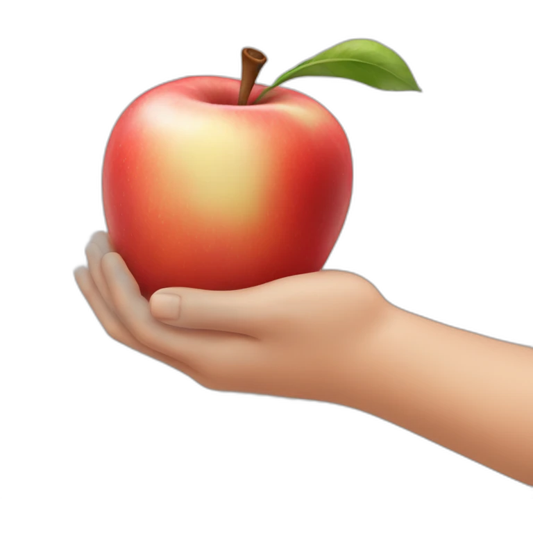 Baby arm apple emoji