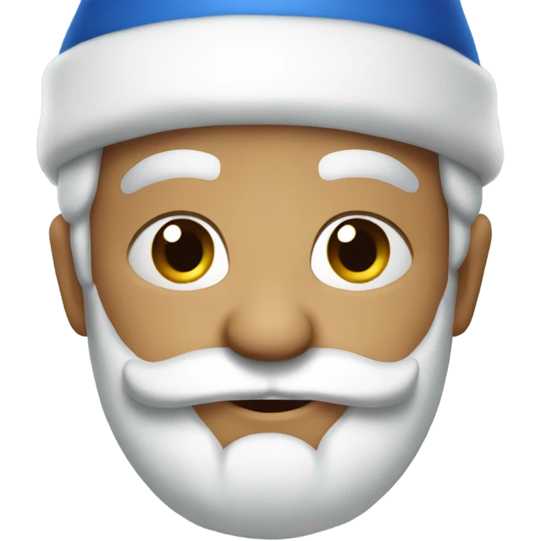Santa klaus blue emoji