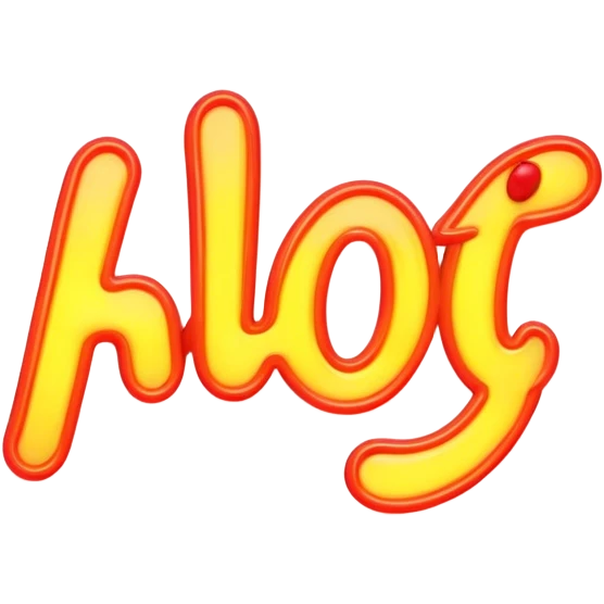 Neon signboard word "hot" emoji