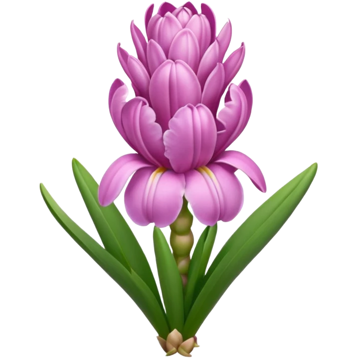 a light margenta  Hyacinth emoji