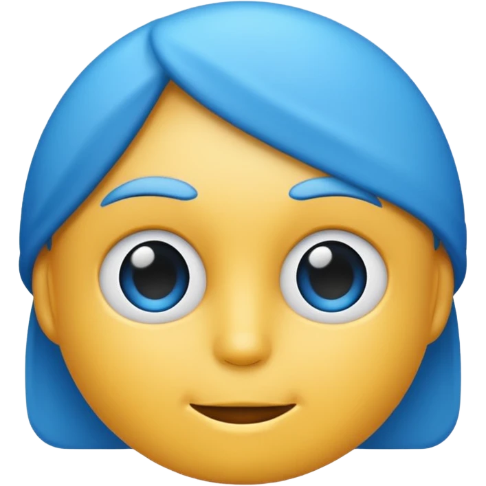 Blue emoji