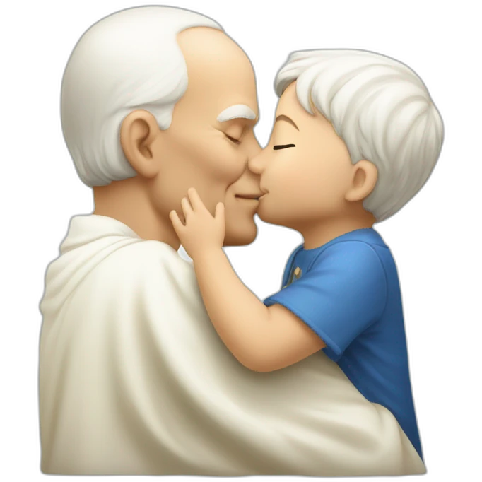 John-paul-II-kissing-child emoji
