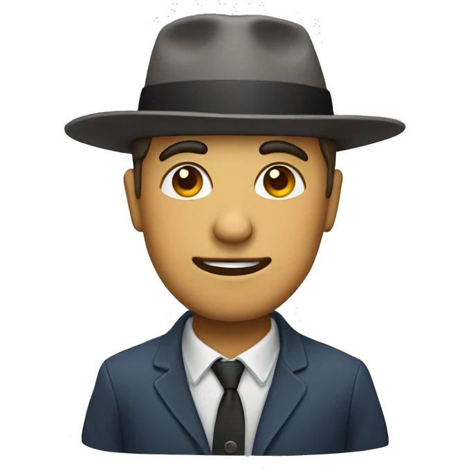Hat with a crooked halo emoji