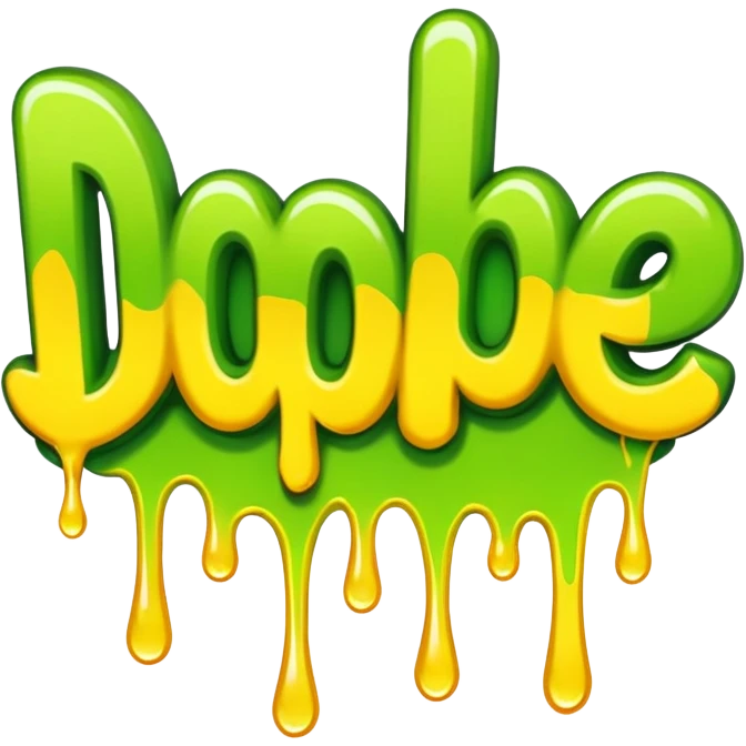 the word DOPE graffiti style emoji