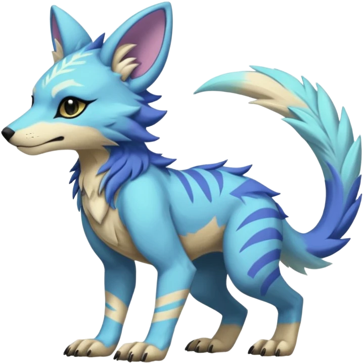 Edgy shiny exotic colorful smooth soft pastel modern anthro furry vernid-trico-Protogen-Primagen-WereGarurumon-hybrid by Falvie, LiLaiRa, AngieWolf emoji