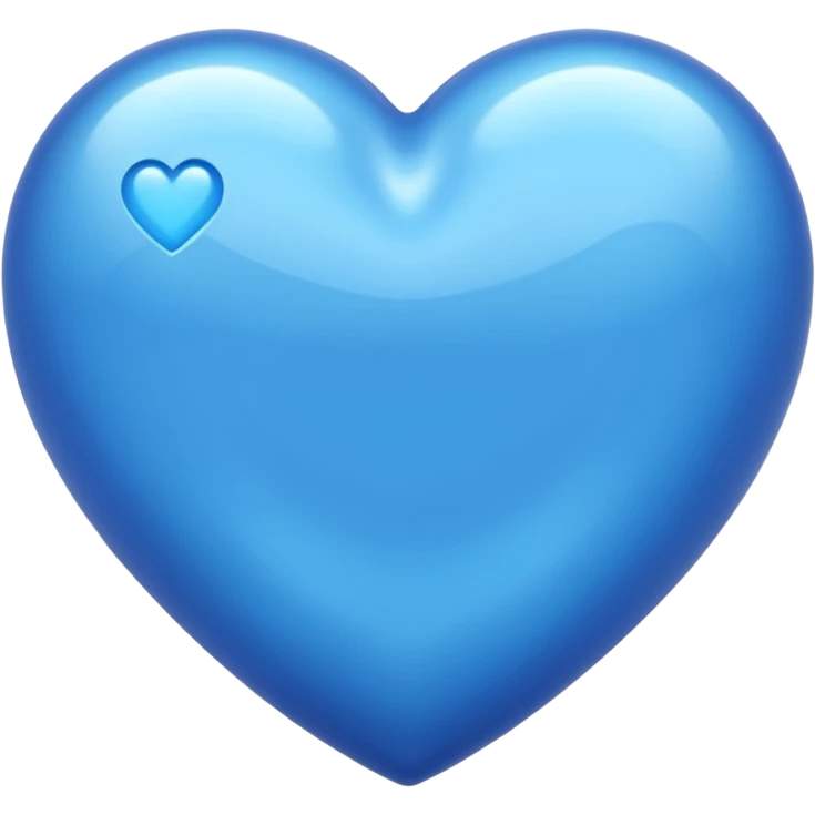 shiny blue heart emoji