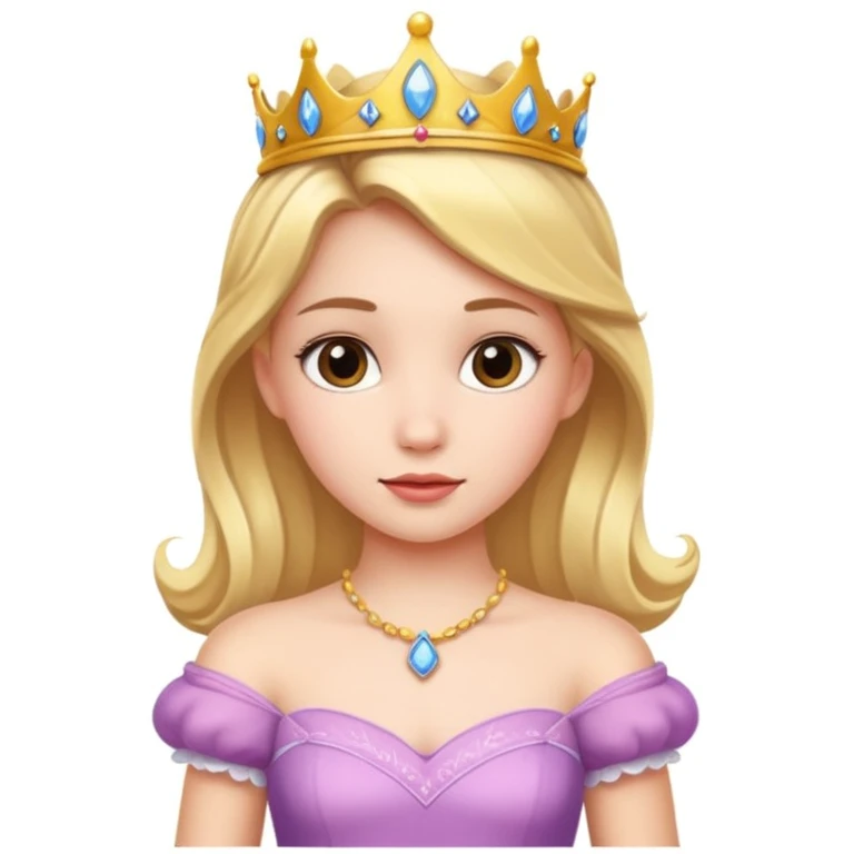 girls in a princess dress emoji