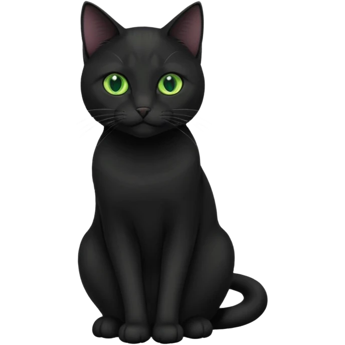black Office cat emoji