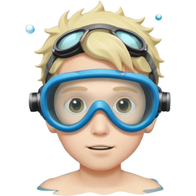 Underwater boy  emoji
