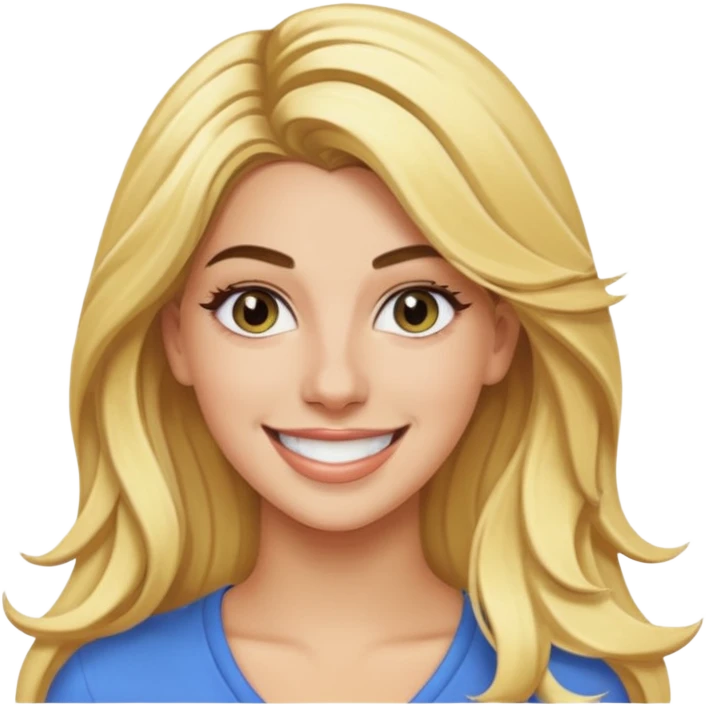 Lele Pons with long blonde hair emoji