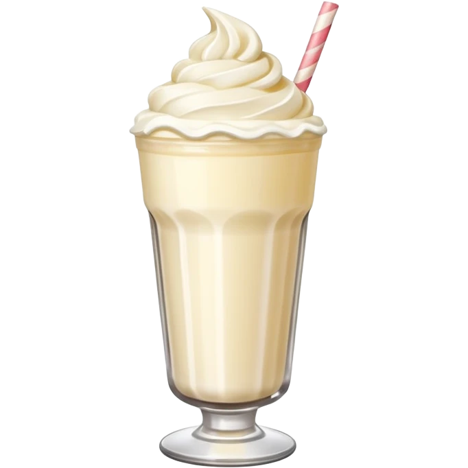Milkshake with whipped cream emoji