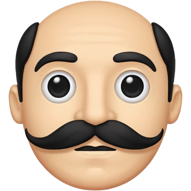 Rappi mustache emoji style emoji