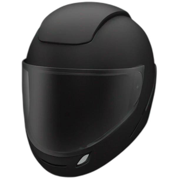Black full helmet emoji