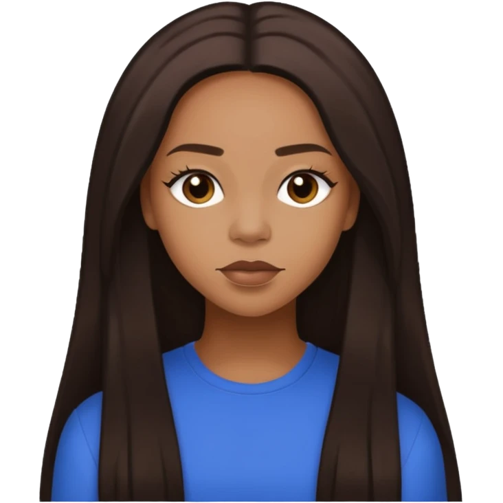 Shamari Fears-DeVoe from Blaque with long dark brown hair emoji