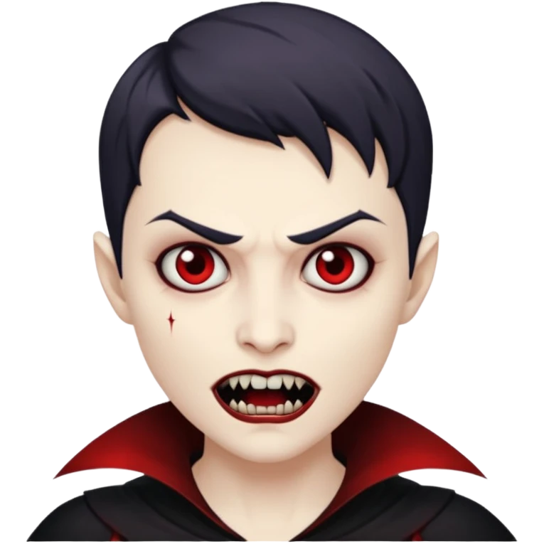 short haired vampire emoji
