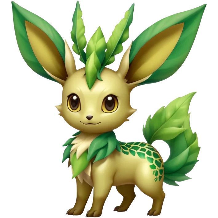 Shiny Exotic Leafeon-Bayleaf-Hybrid-Creature emoji