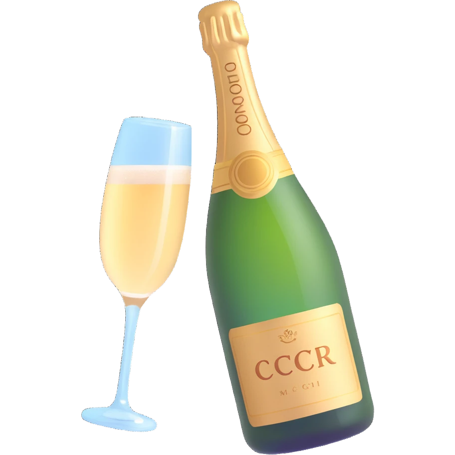 champagne emoji