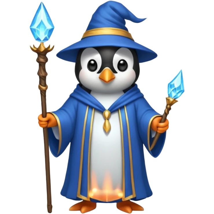 penguin wizard emoji