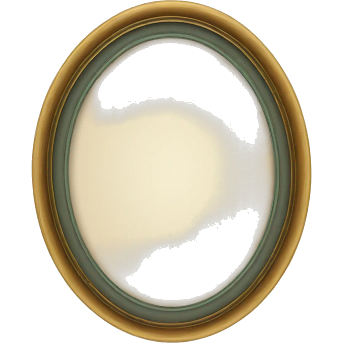 oval photo frame emoji