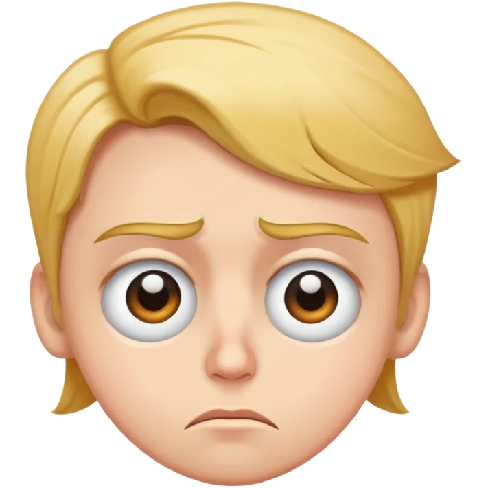 eye roll with frown emoji
