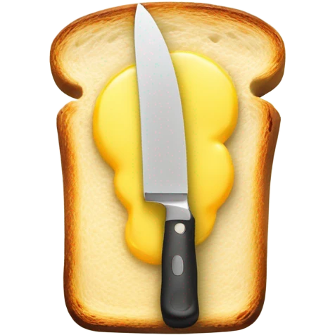 Knife butter on toast emoji