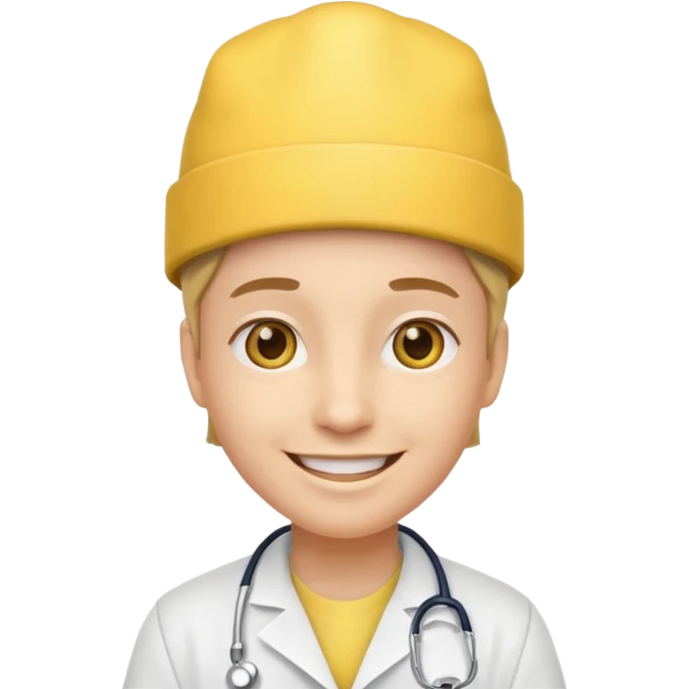 yellow hat doctor emoji