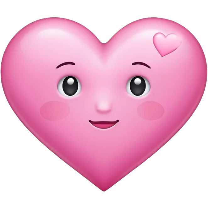 Pink heart that reads out “I miss you” emoji